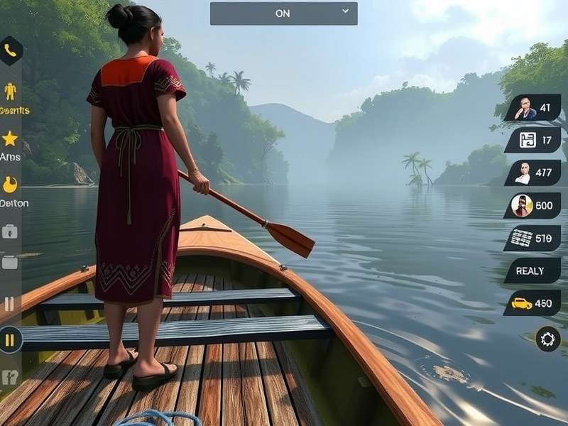 Mystic Rivers Adventure gameplay screenshot showing river navigation